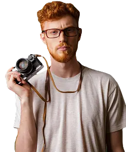 boy with camera